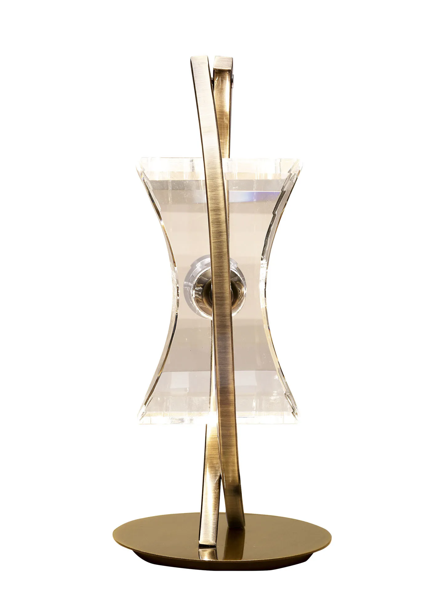 M0895AB  Kromo AB Crystal 27cm 1 Light Table Lamp